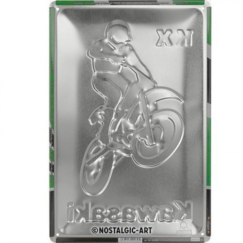 Blechschild Kawasaki KX 3